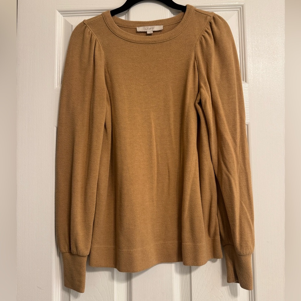 LOFT Camel Knit Sweater